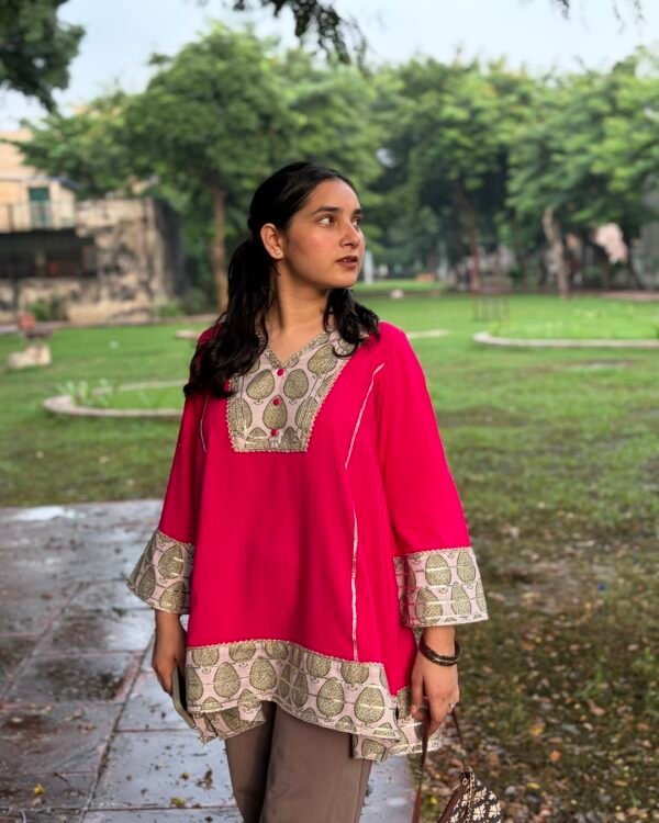 Gulabi Champa Gotta Kurta tempimagerfxgri